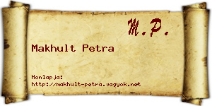 Makhult Petra névjegykártya
